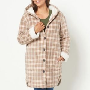 Centigrade Bonded Sherpa Lined Plaid Jacket. Brand new. Never worn.